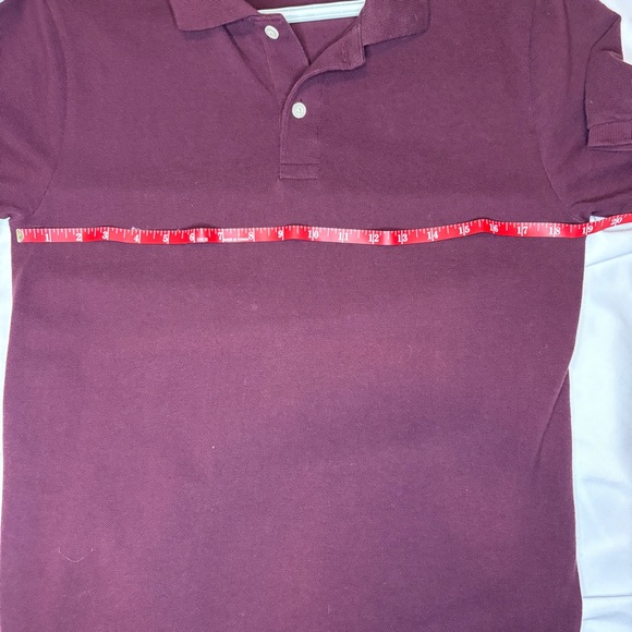 GAP Men's Maroon Pique Polo Shirt - Picture 5 of 6